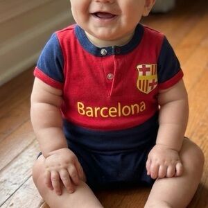 Barcelona Baby Romper EUC 3-6 Months